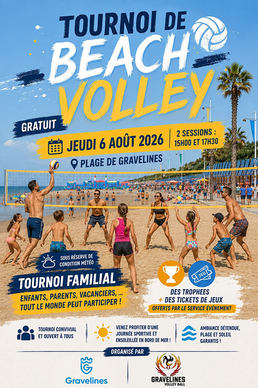Tournoi Beach Volley Gravelines
